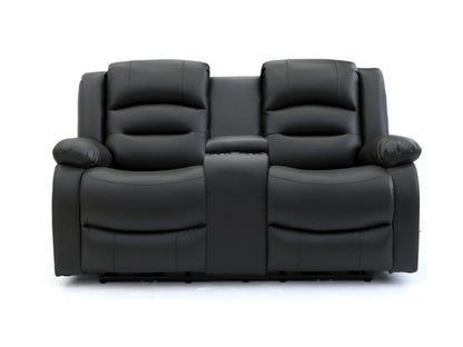 Olivia 2 Seater Electric Recliner - Black