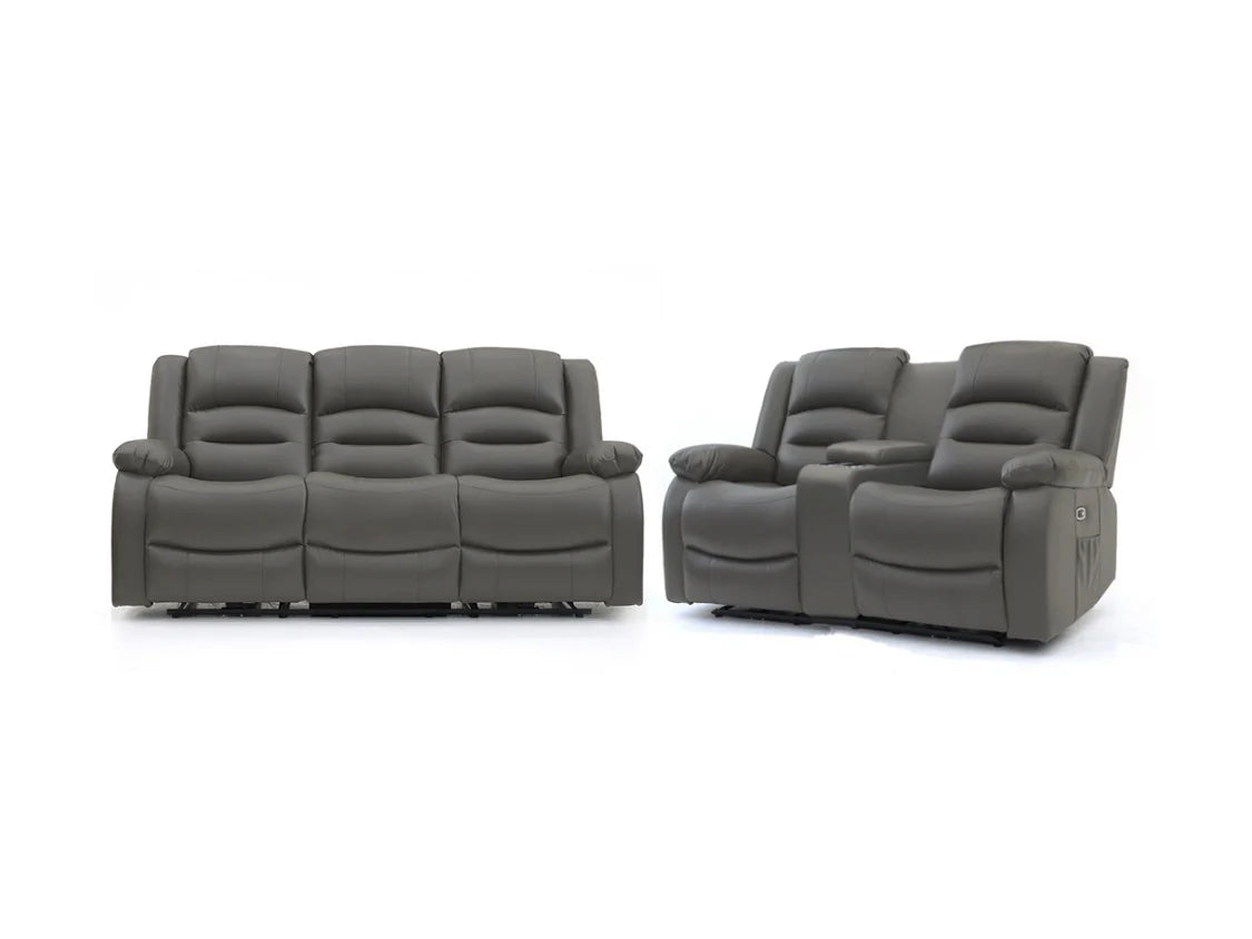 Olivia 3+2 Electric Recliner Set - Grey