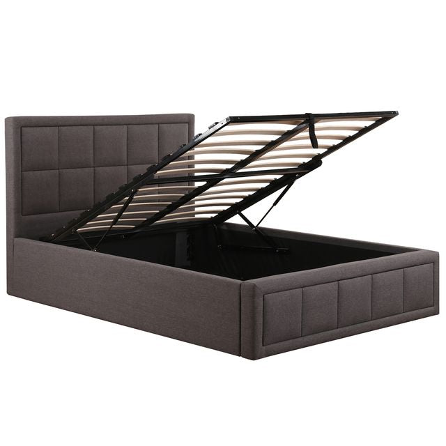 Sia King Ottoman Bedframe Grey