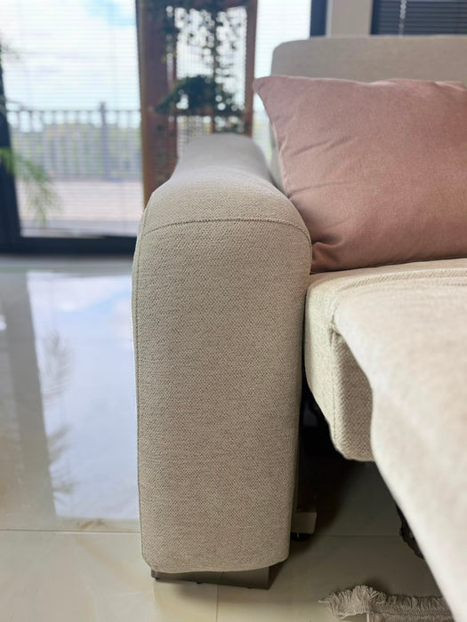 Renzo Large Electric Tech Corner Sofa - Beige