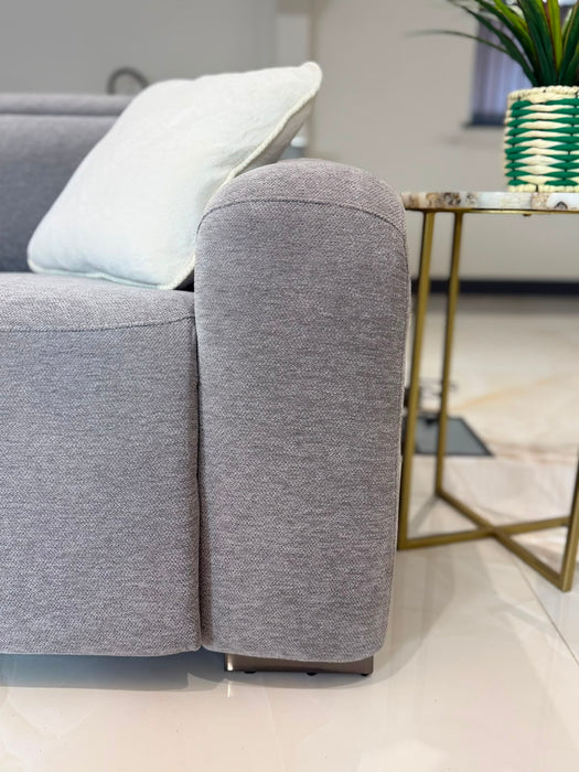 Renzo Large Electric Tech Corner Sofa - Grey