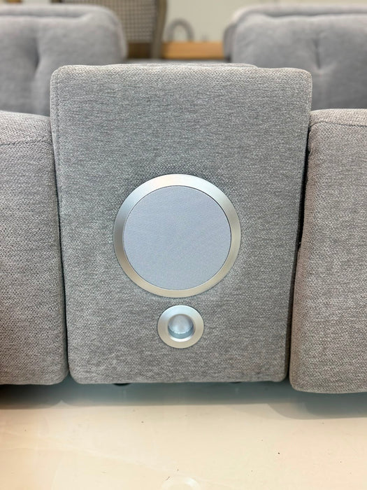 Renzo Large Electric Tech Corner Sofa - Grey