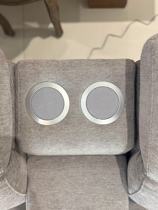 Renzo Large Electric Tech Corner Sofa - Grey