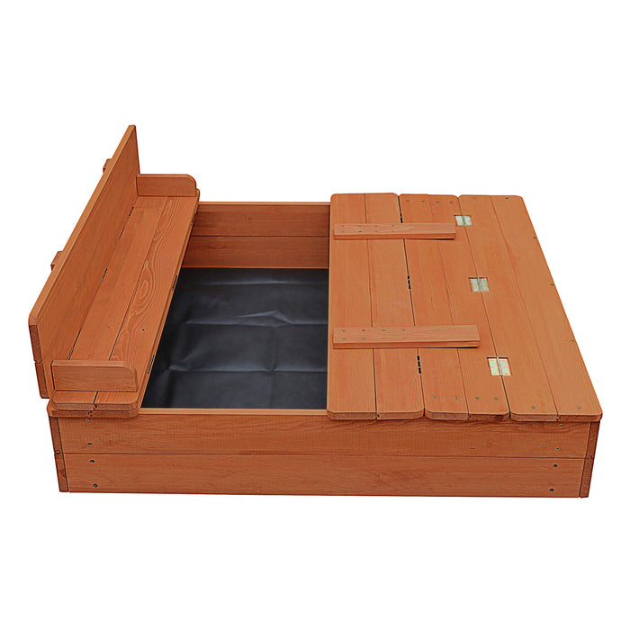 Kids Sandpit With Seating and Cover