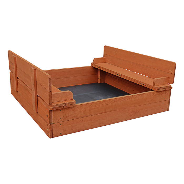 Kids Sandpit With Seating and Cover