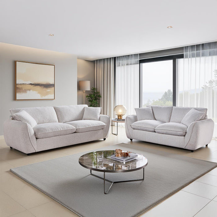 Berti 3+2 Sofa Set - Beige