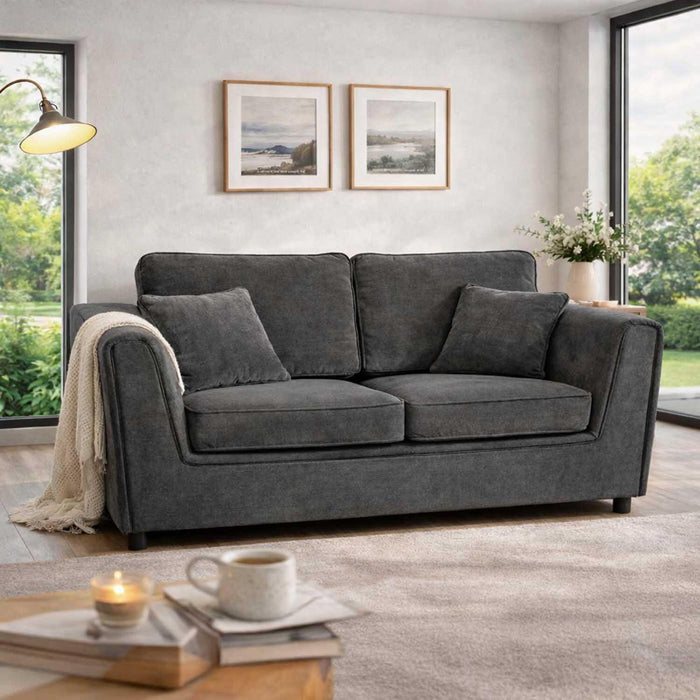 Ascot 3+2 Sofa Set - Charcoal