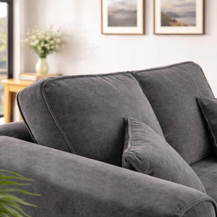 Ascot 3+2 Sofa Set - Charcoal