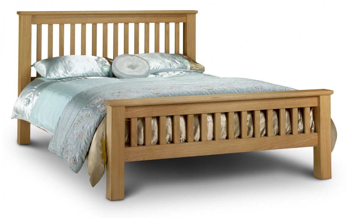 Amsterdam Oak High Footend 135cm Double Bed