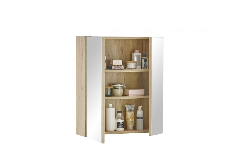 Austin Mirrored Bathroom Cabinet - Artisan Oak