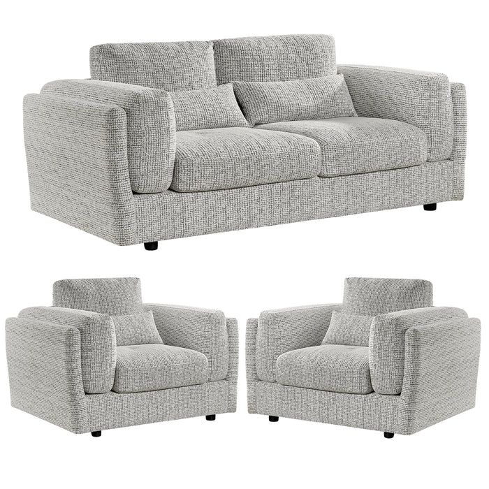 Bali 3+1+1 Sofa Set - Grey