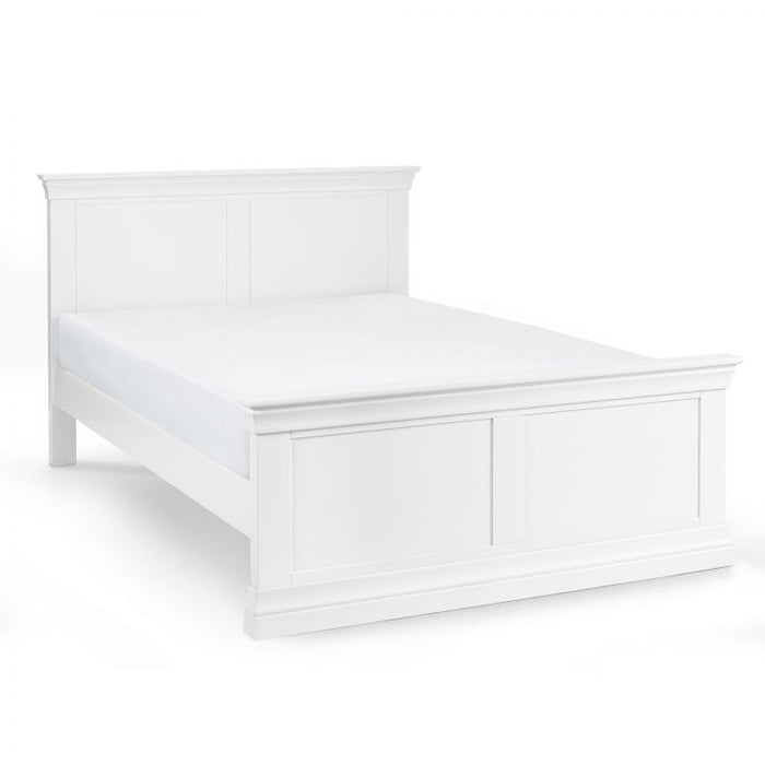 Clermont 150cm King Bed - Surf White