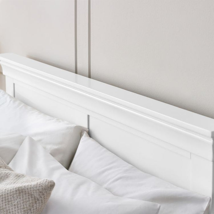 Clermont 150cm King Bed - Surf White