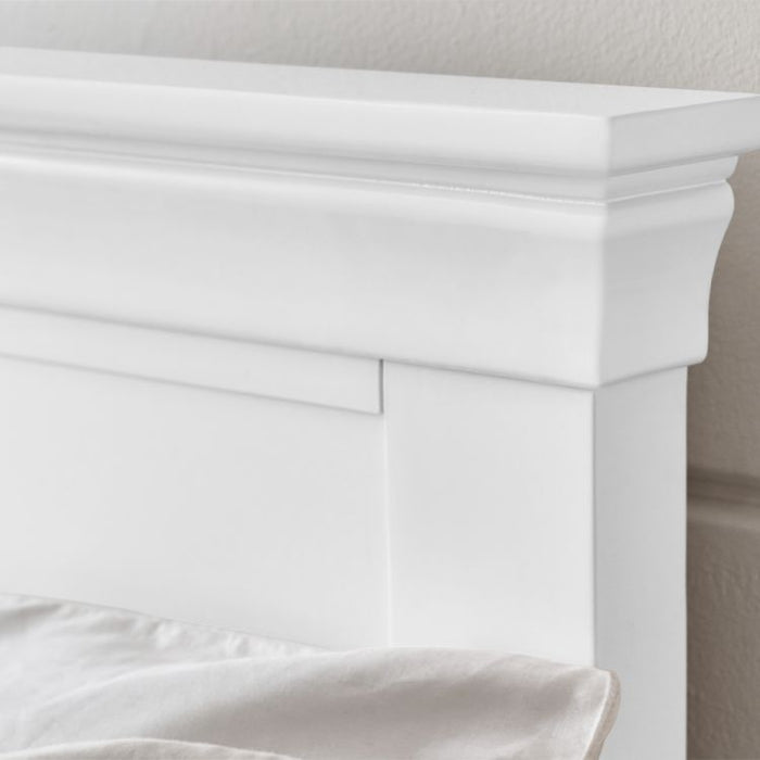 Clermont 150cm King Bed - Surf White