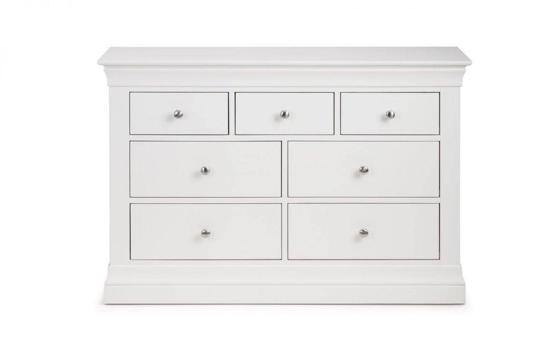 Clermont 4+3 Drawer Chest - Surf White