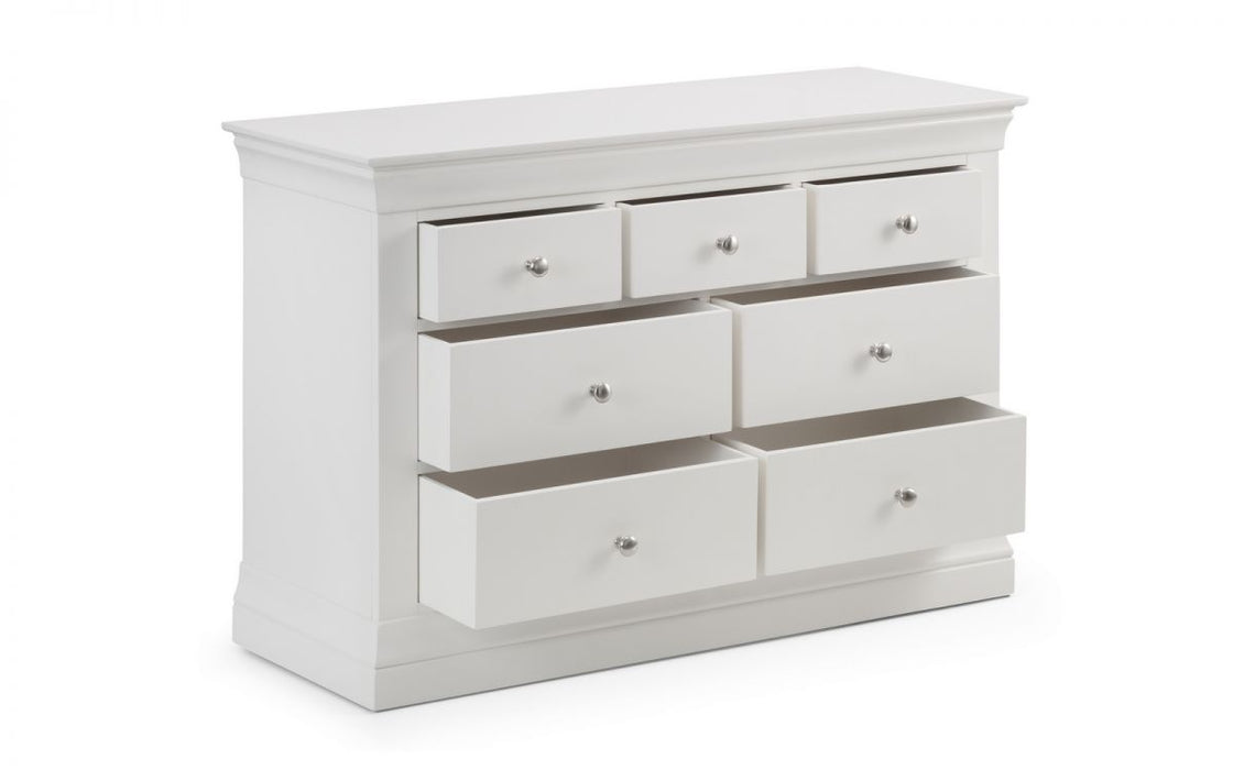Clermont 4+3 Drawer Chest - Surf White