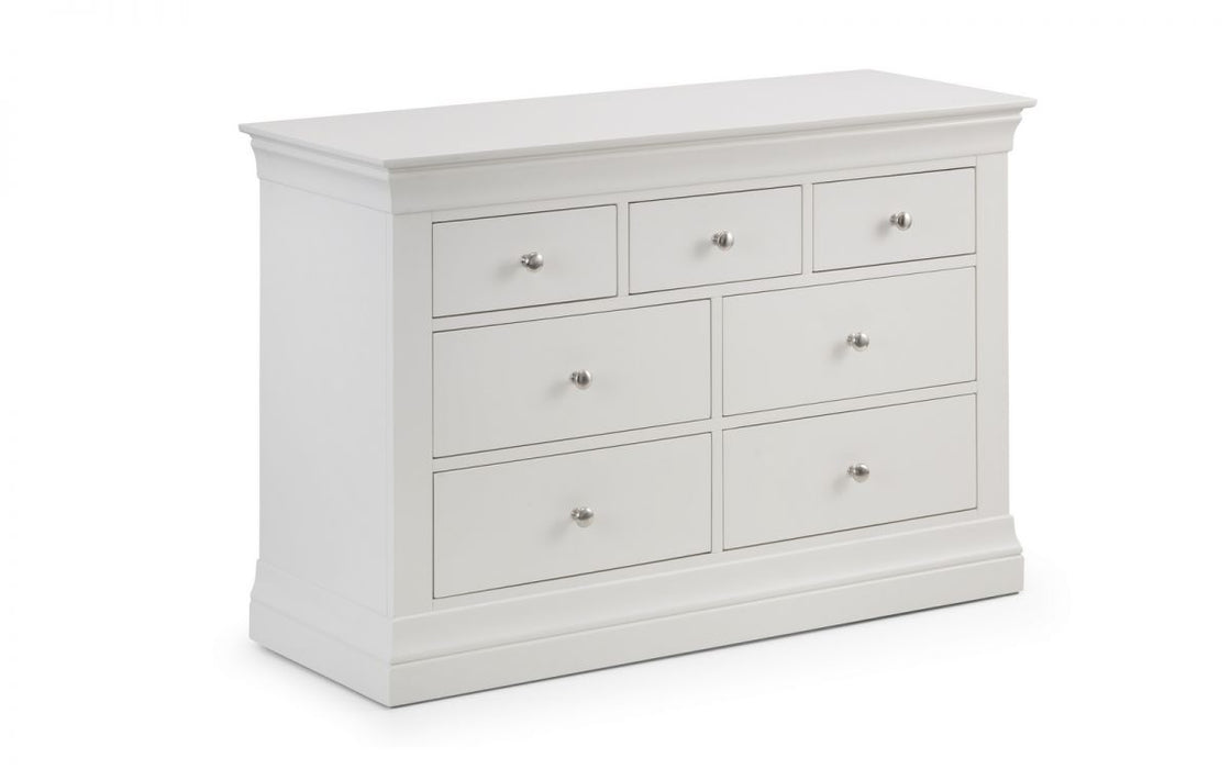 Clermont 4+3 Drawer Chest - Surf White