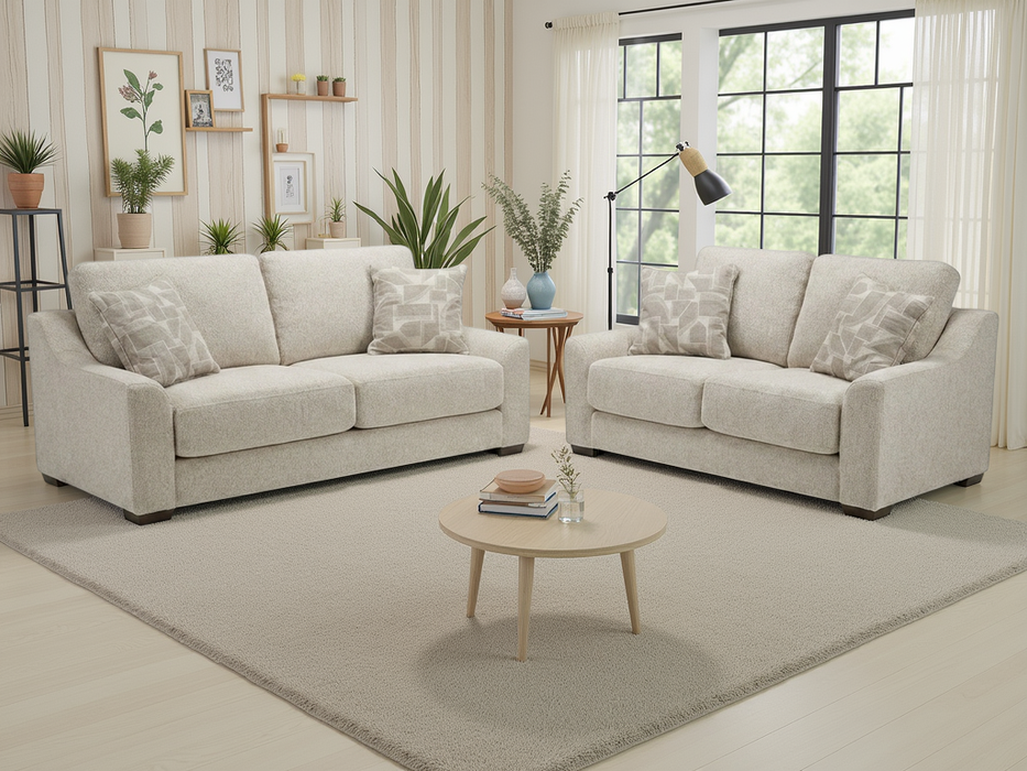 Dalton 3+2 Seater Sofa Set - Beige