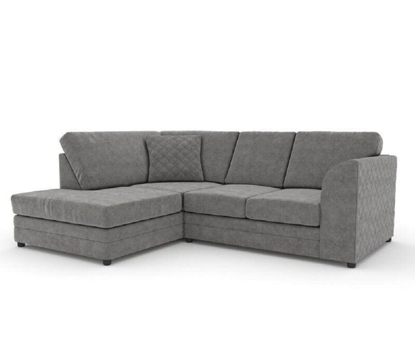 Fullback Quilted Corner Sofa with Chaise End