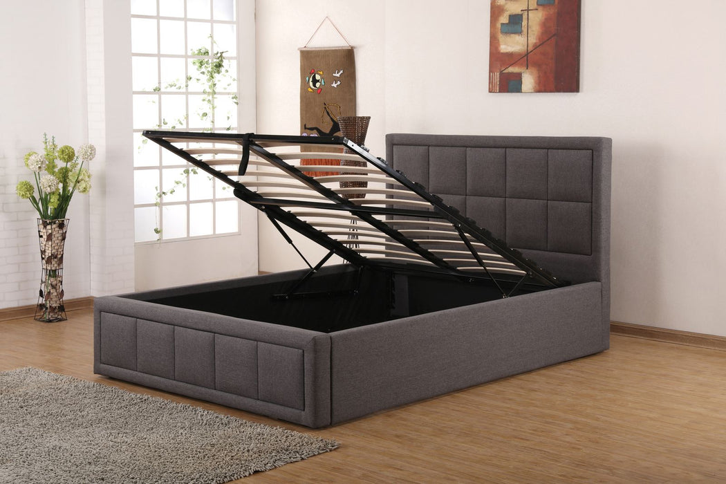 Sia King Ottoman Bedframe Grey