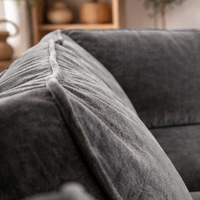 Ascot Large Corner Sofa - Charcoal