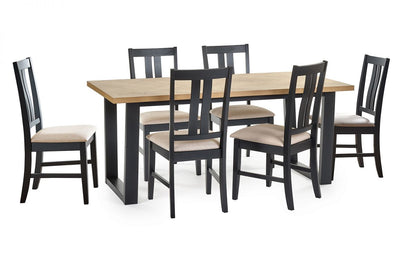 Hilton Dining Table and 6 Hilton Dining Chairs