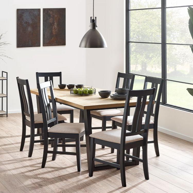 Hilton Dining Table and 6 Hilton Dining Chairs