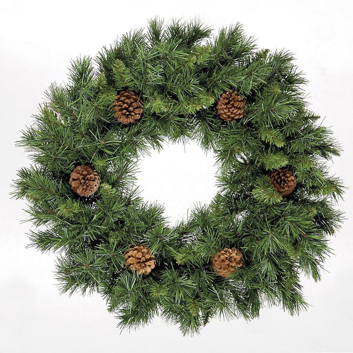60cm Deluxe Christmas Princess Green Wreath with 150 Tips