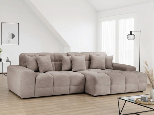 Ottilie Right Hand Facing Corner Sofa - Latte