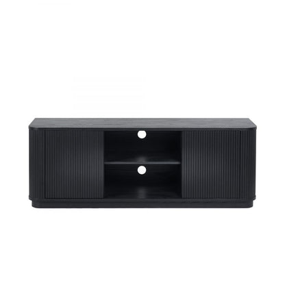 Louis Fluted Tv Unit - Black