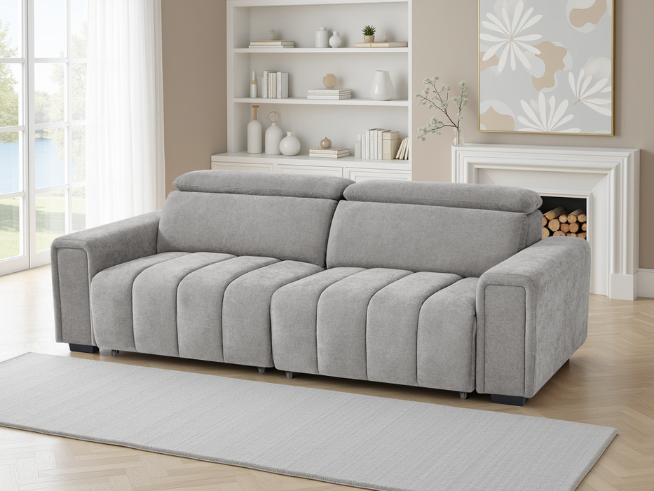 Fenlow 3 Seater Electric Sofa Bed - Grey