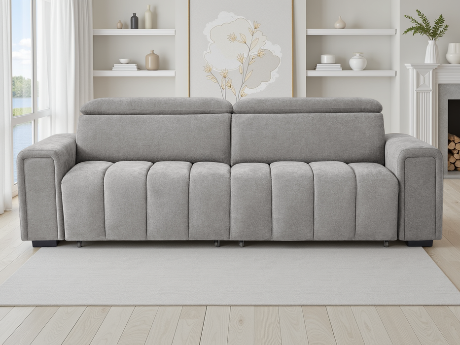 Fenlow 3 Seater Electric Sofa Bed - Grey
