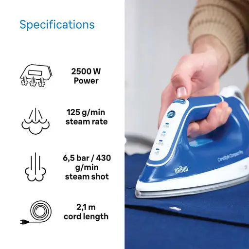 BN2565  2400W 6.5 Bar Carestyle Compact Pro Steam Generator Iron