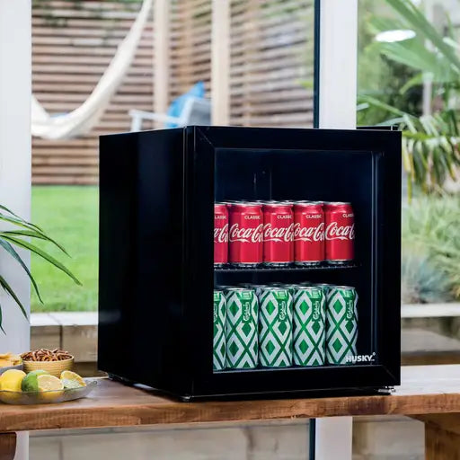 Black Drinks Cooler with Light