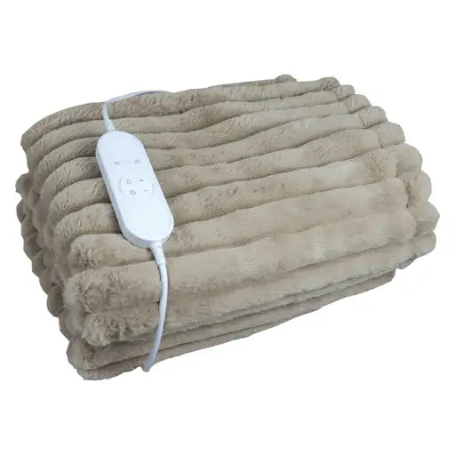 IGHB02488B - Heated Throw 160cm x 130cm Digital Control - Beige