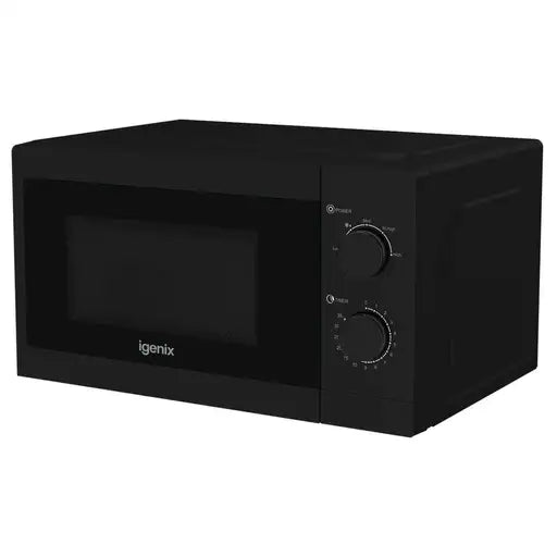 IGMS08080B - 20L 800W Manual Microwave - Black
