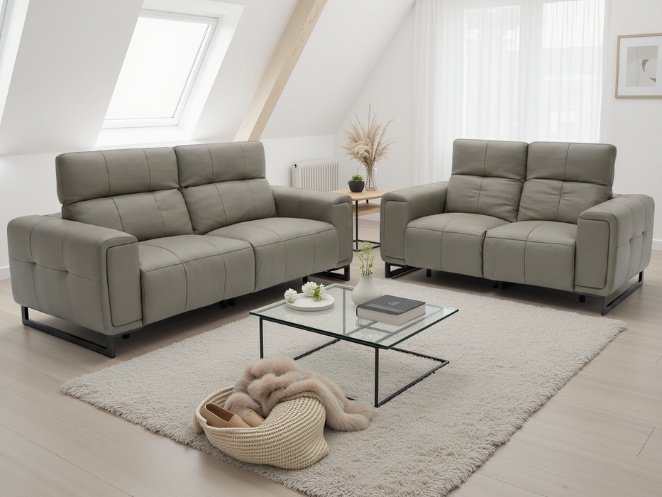 Norwood 3+2 Electric Recliner Sofa Set - Grey
