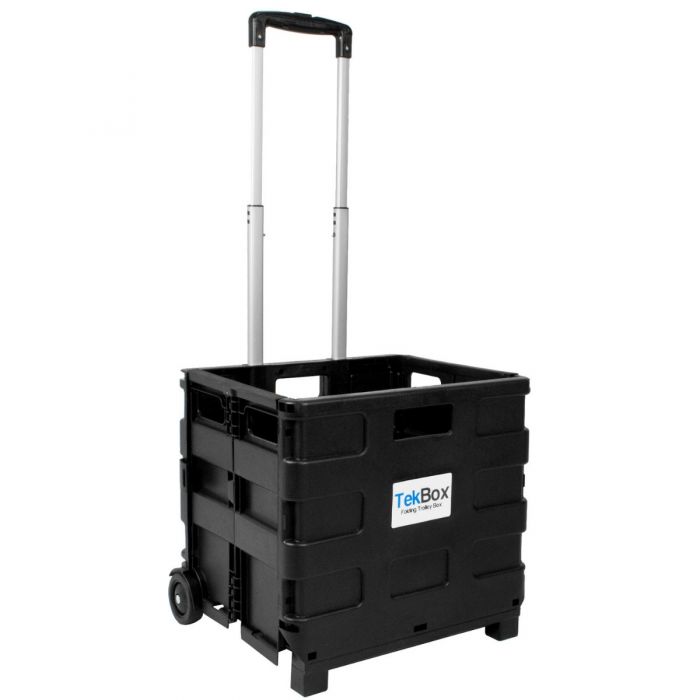 Folding Trolley Crate with Wheels