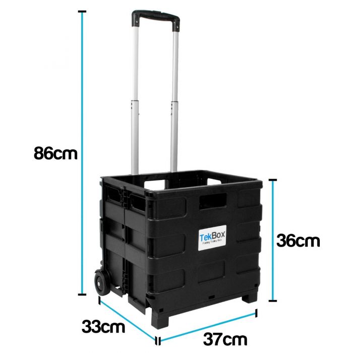 Folding Trolley Crate with Wheels
