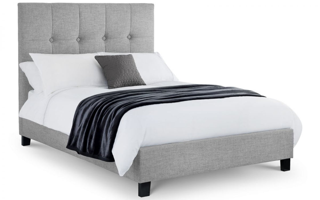 Sorrento High Headboard Bed 180Cm - Light Grey